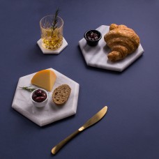 Marble Serveware H White