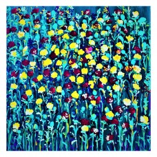 Redand Yellow Roses  Dark Purple Background 1