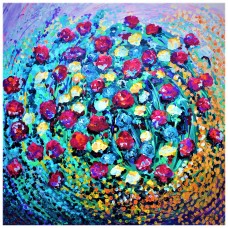 Flowers Spiral Light Purple 