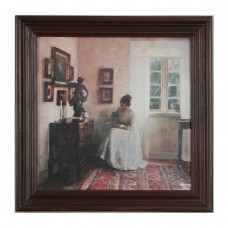 Interior with a reading lady