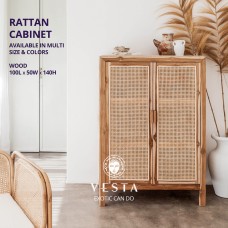 Rattan Cabinet wood